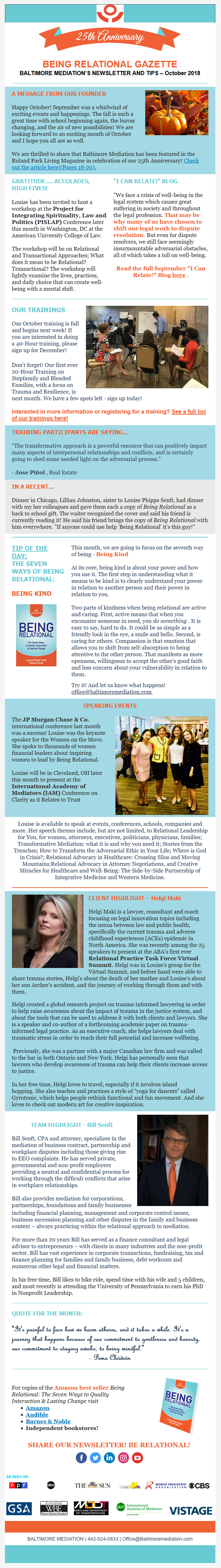 October Gazette 2018 October Gazette 2018